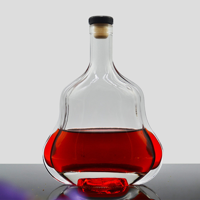 Vierkante, op maat ontworpen, diervormige 500 ml 750 ml glazen fles voor brandy, whisky en wodka