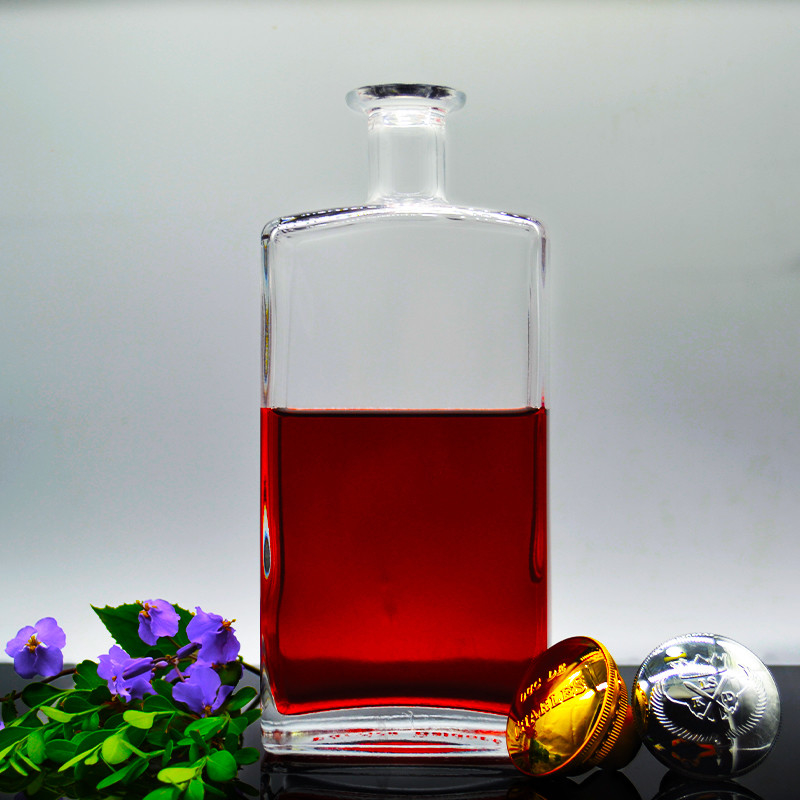 Elegant Glas Vodka Gin Fles 500ml 750ml 1000ml Volume voor Custom Glas Fles