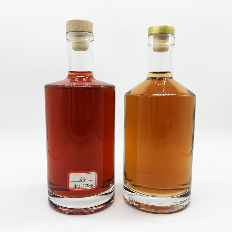 Custom Design 75cl Whisky Fles 0.75l Extra Flint Cork Vodka Fles met gratis monster