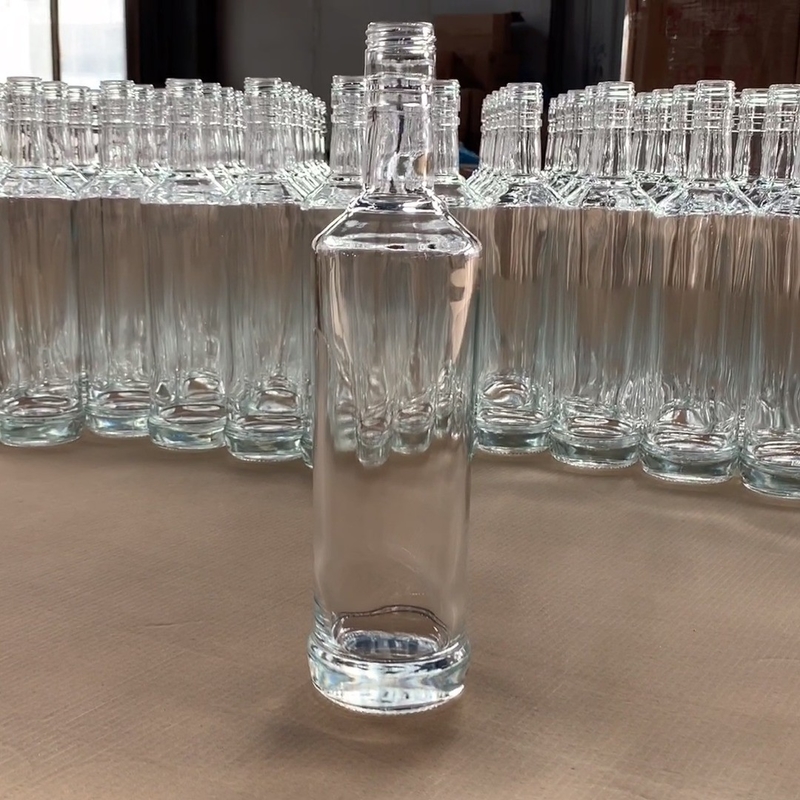 375 ml 500 ml 750 ml 1000 ml Glas Cork Top Schroef GPI Top Cap Ronde Whiskey Vodka Brandy Spirits Flessen