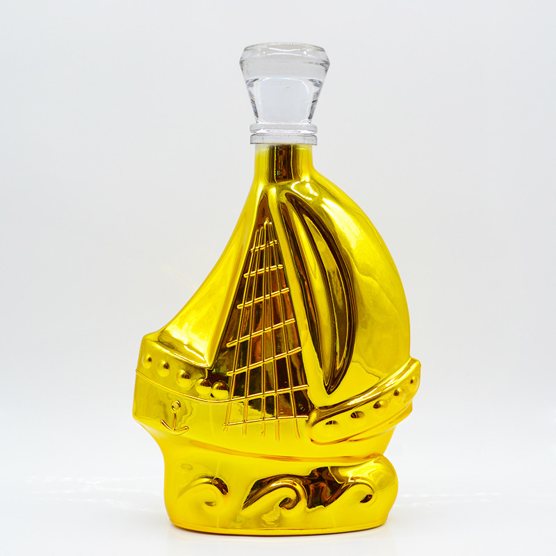 Zeer OEM/ODM aangepaste 1000 ml heldere glazen flessen voor Brandy Whisky Liquor Verpakking