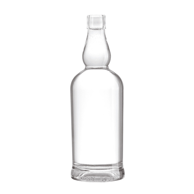 Super Flint Glasmateriaal Donkere vierkant drankflessen voor OEM/ODM 200ml 500ml 750ml 1L