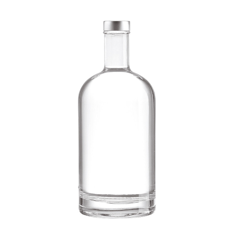 Persoonlijke ronde kurkfles voor tequila likeur whisky 1L 750ml 700ml 500ml 34oz capaciteit