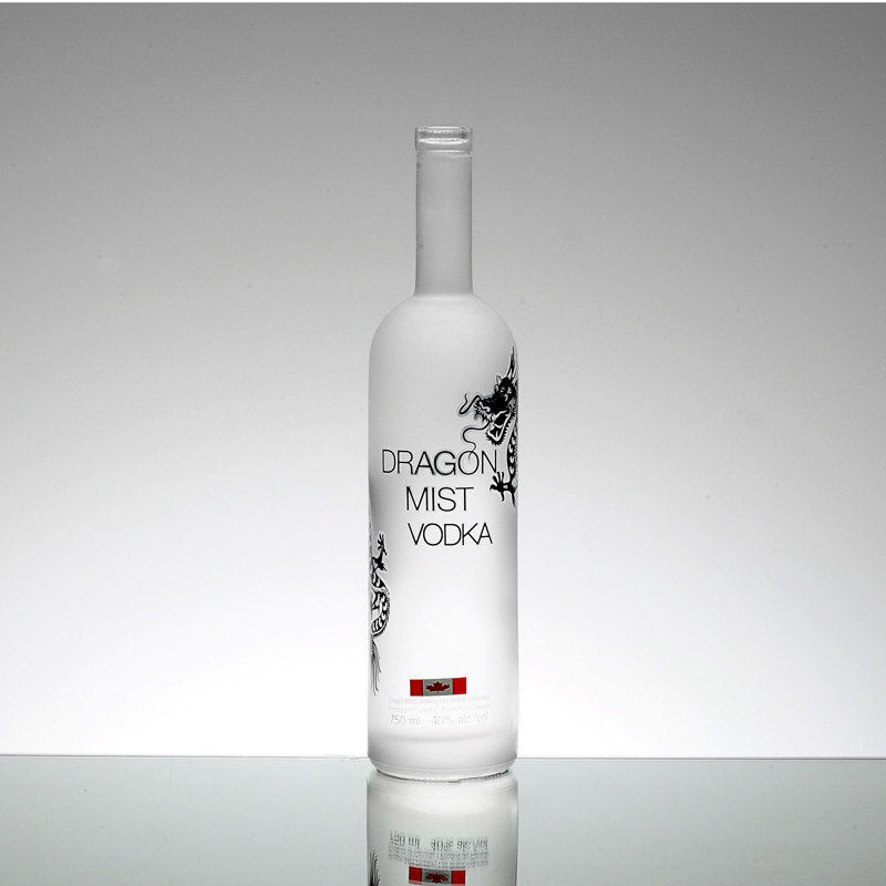 375 ml 700 ml 750 ml Vodka Whisky Liquor Glasfles met op maat gemaakte ontwerp en vorstoppervlak