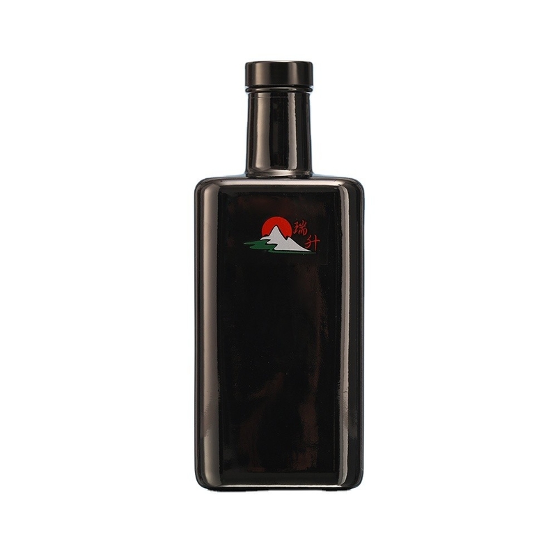Super Flint glas 750 ml Gin glas wijnflessen met kurk afdichting