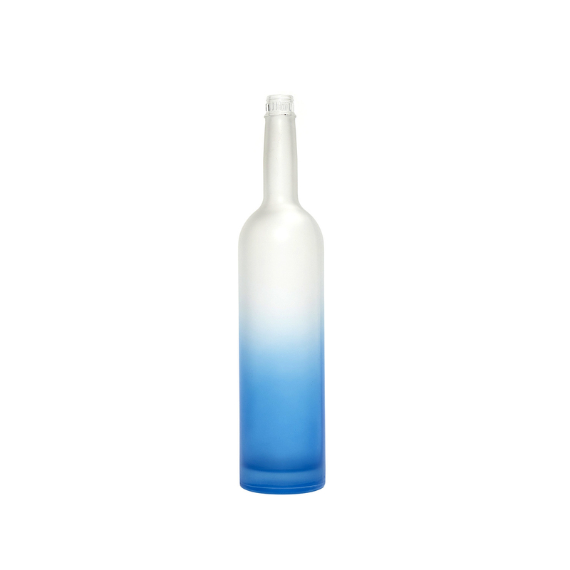 Super Flint Glass Custom 750 ml helder bevroren leeg glas Vodka drankfles Wijnfles