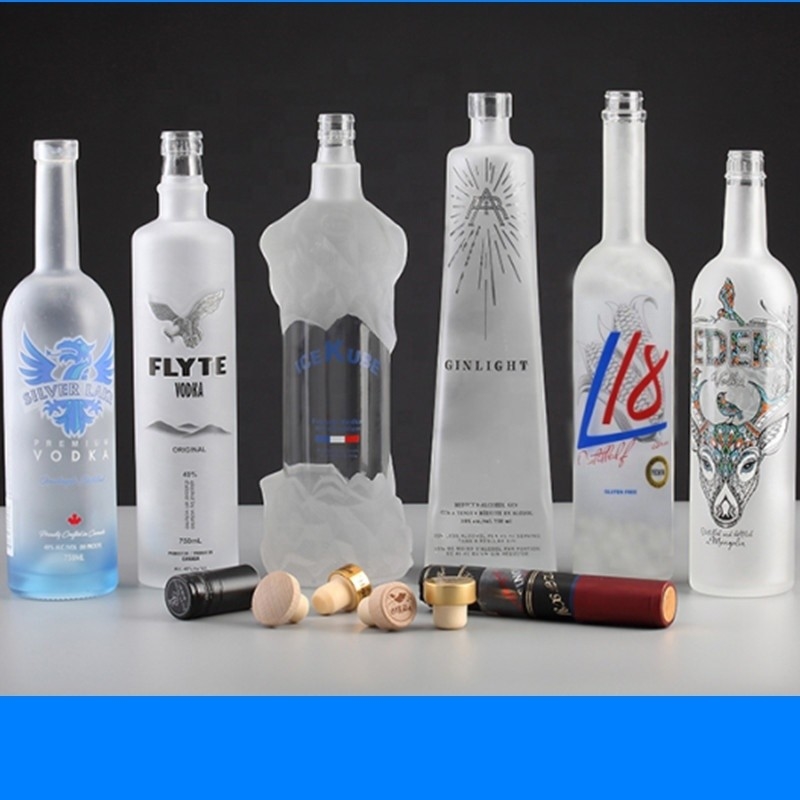 750 ml glazen cilinder whisky vodka fles 700 ml 500 ml wijn glas glazuur voor drank