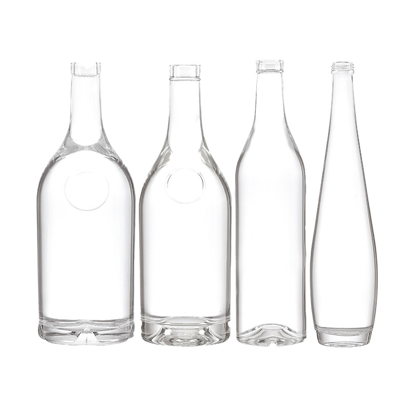 Industriële dranken 500 ml heldere ronde glazen drankfles met luchtdicht kurkdeksel