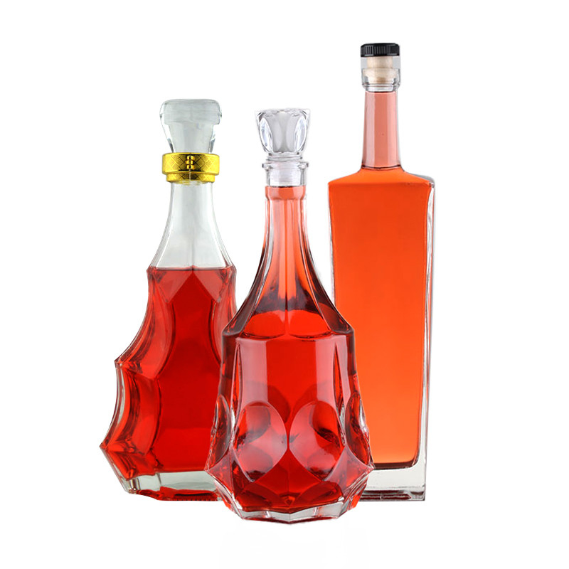 Super flint glas materiaal lege drankflessen 750 ml voor drank