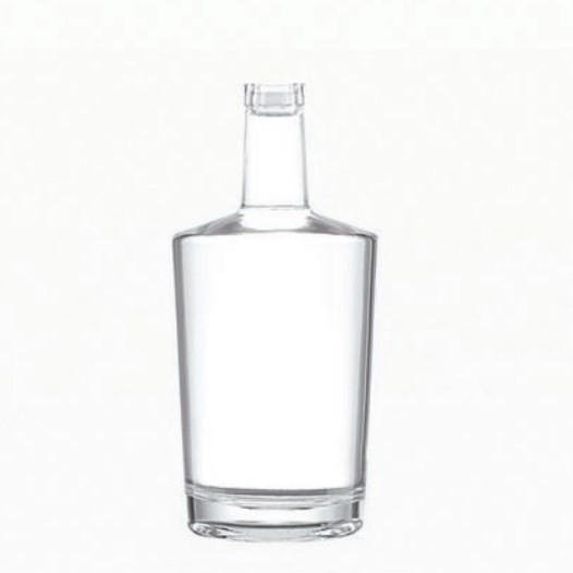 Super Flint Glass 750 ml fles voor Brandy Rum Vodka in zwarte verpakking en materiaal