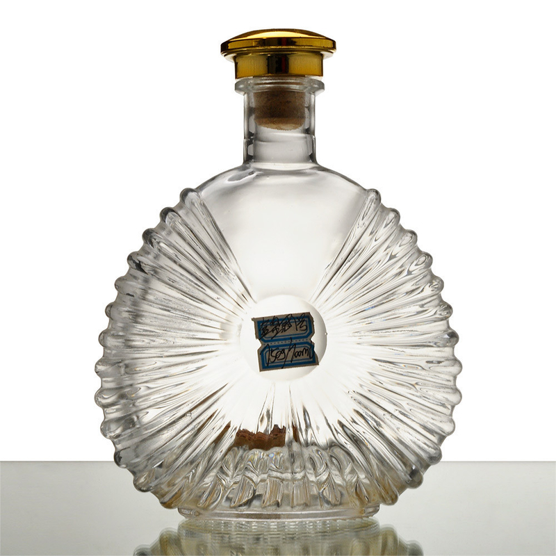 700 ml 750 ml brandy spirit glazen fles met decal/schermdruk/verf/vries