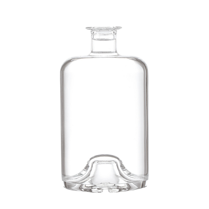 Houten kurkverzegelingsvorm Op maat gemaakte 500 ml brede glazen fles voor rum tequila vodka brandy olie