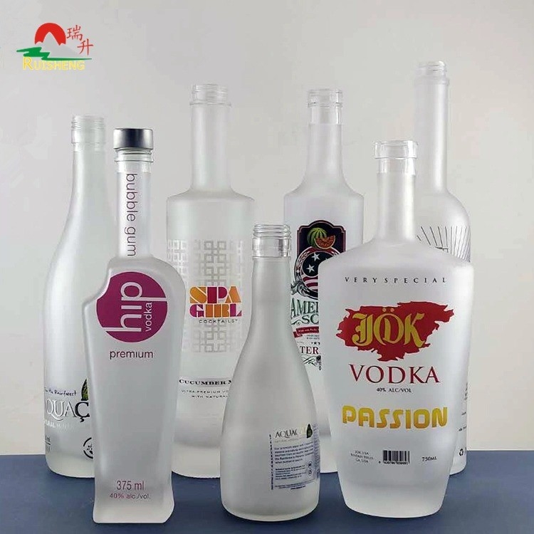 Custom Crystal Glass Leeg Bevroren Tequila 700 ml Fles voor Liquor Whiskey Vodka 750 ml