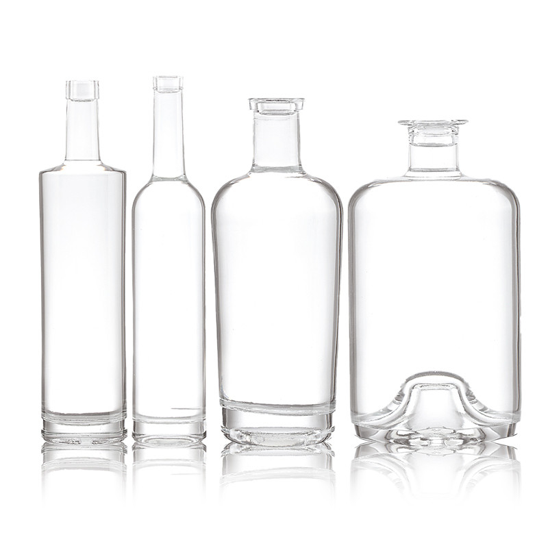 375 ml 500 ml heldere glazen fles voor wodka gin whisky witte wijn doorzichtig