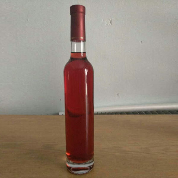 Aanpasbare logo's Slim hoge ronde glazen flessen vodka drank met kurkzegel