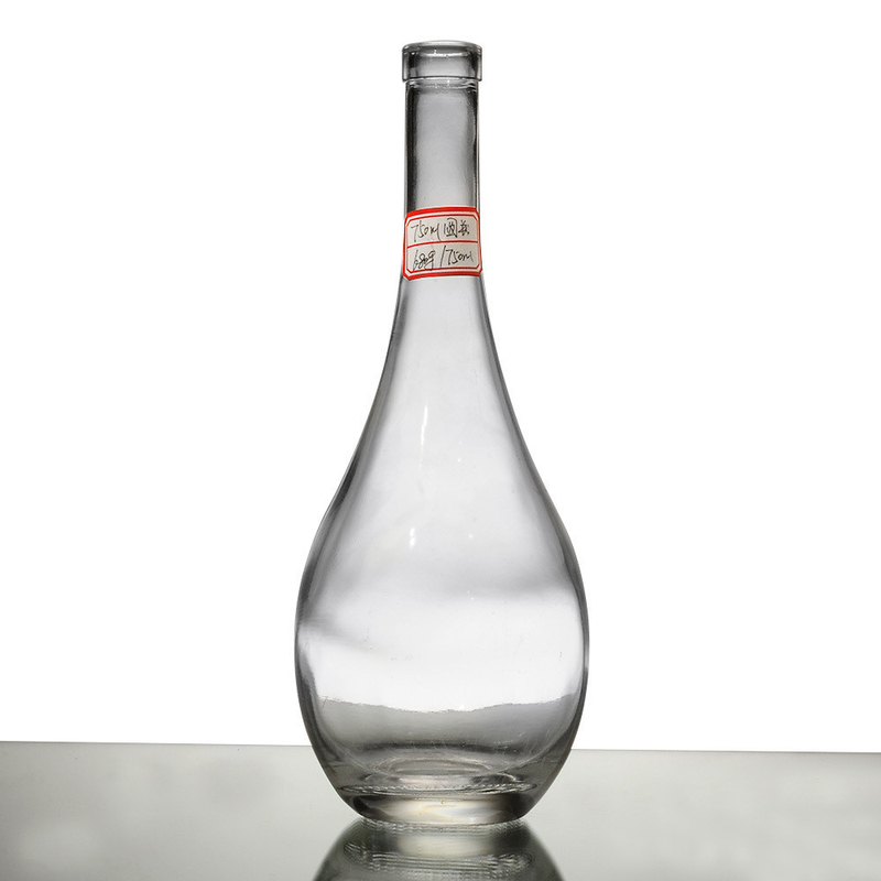 Op maat gemaakte 500 ml 750 ml 1L drank fles met Super Flint glas materiaal