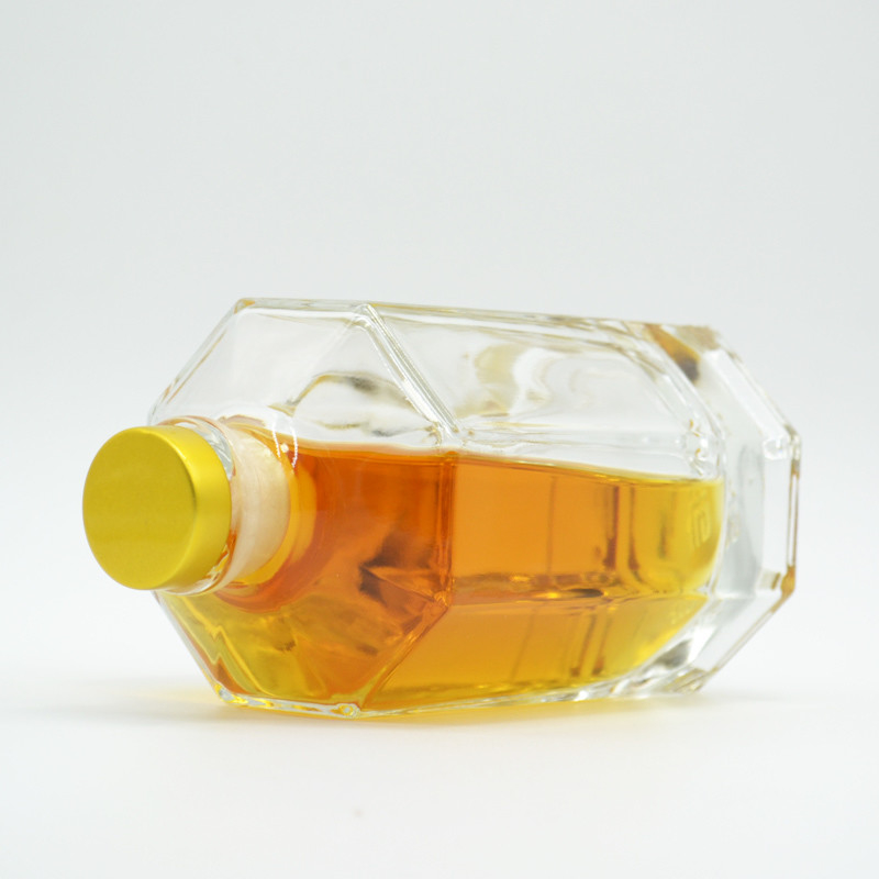 Corkverzegeling Duidelijk glas Liquor Wine Whisky Vodka Tequila Fles 200 ml 375 ml 500 ml 750 ml 1000 ml