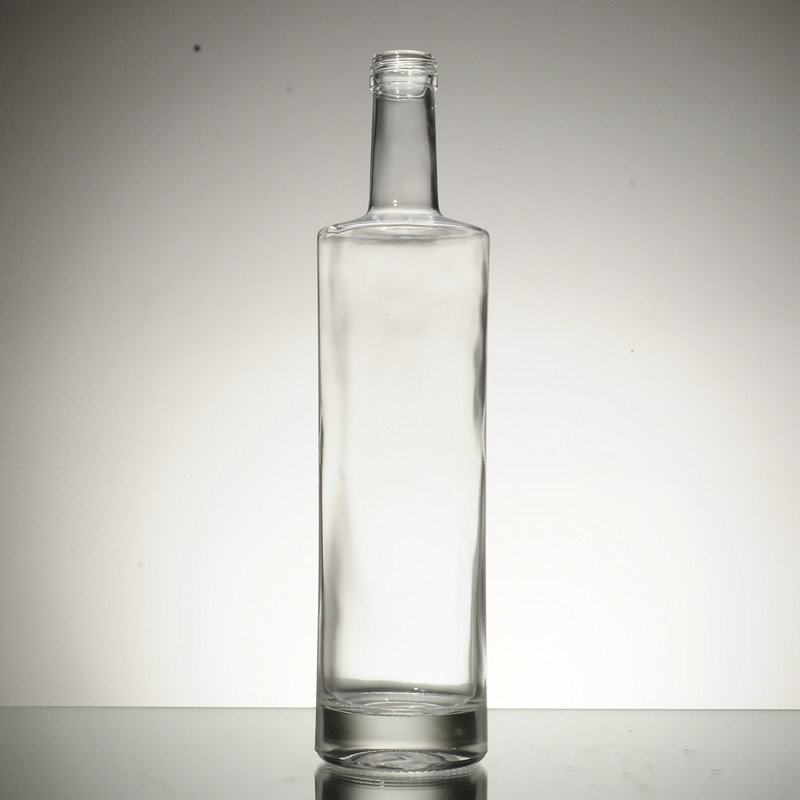 Glasfles voor wijn met kurken en deksels 750 ml lege Xo-brandyfles