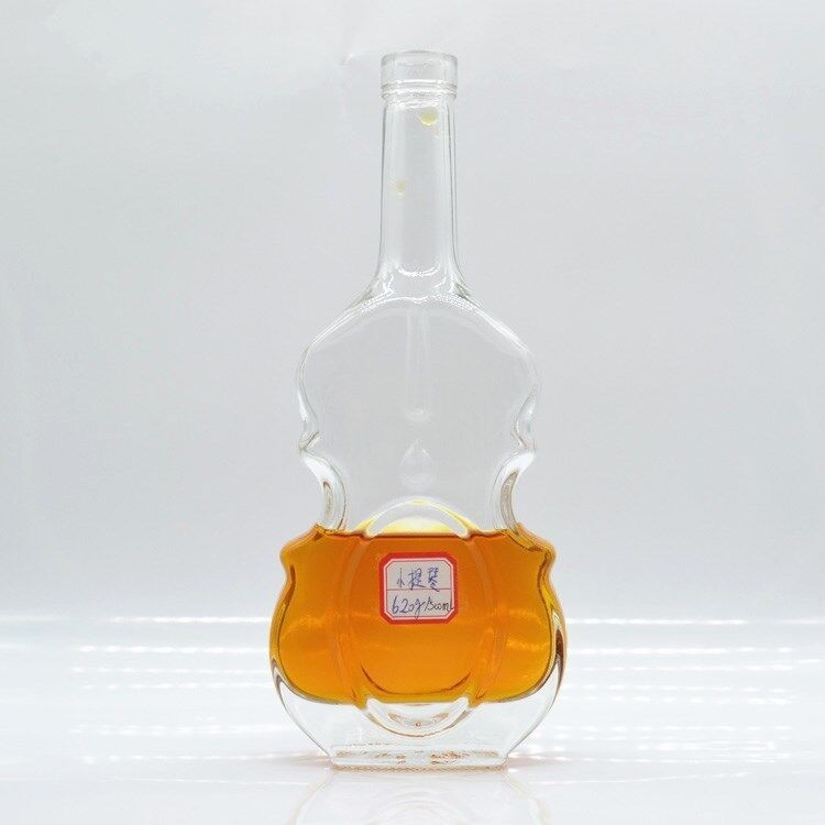 Big Good 700ml 750g transparante glasverpakking voor speciale vorm viool schedel fles