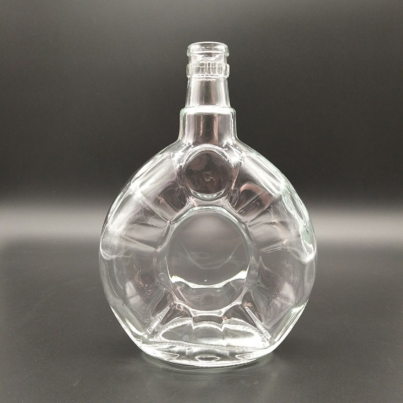 Super Flint glasmateriaal 700 ml 750 ml 1 liter vodka glasfles met CE-norm
